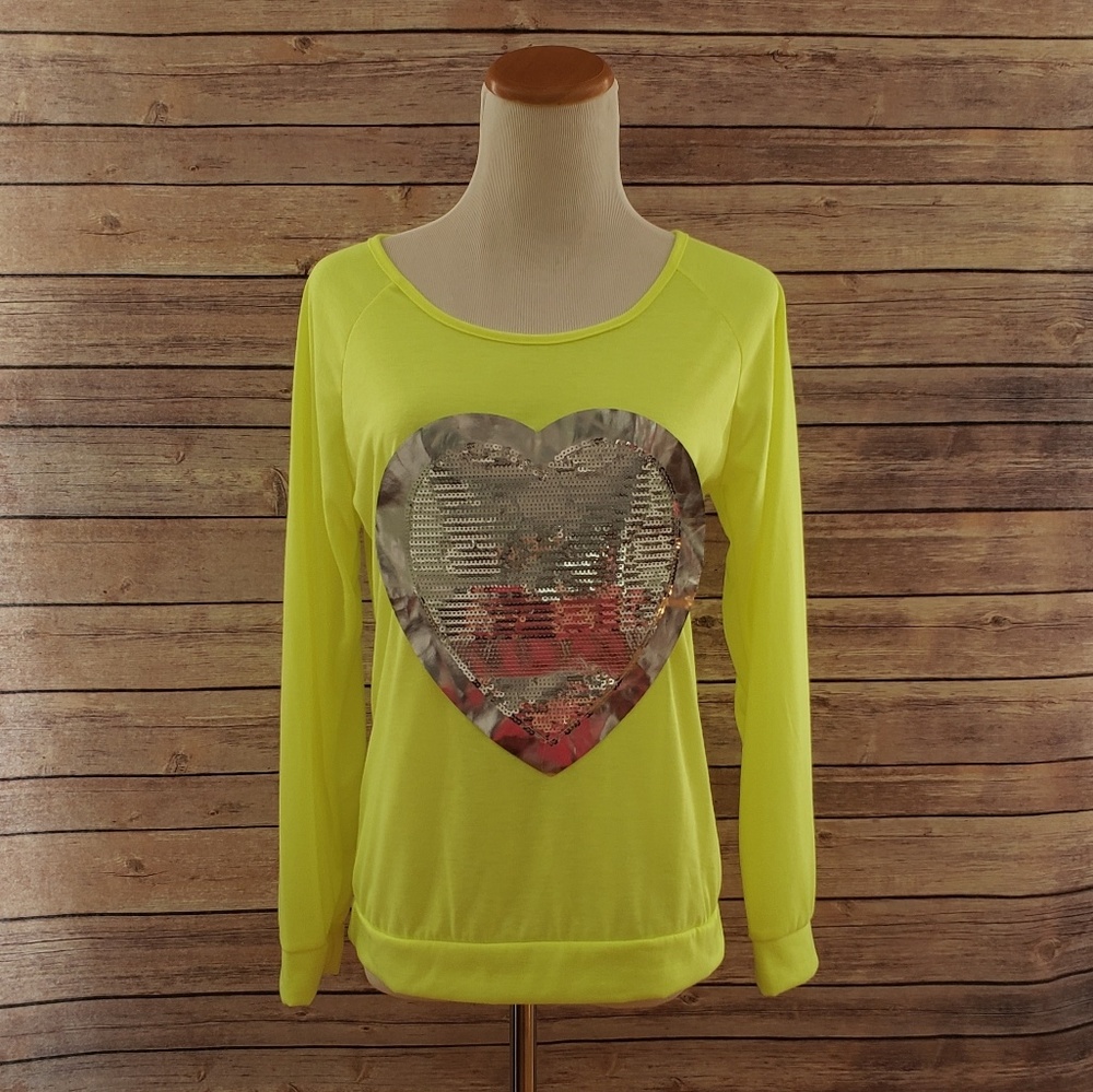 Neon Yellow Long Sleeve Tee